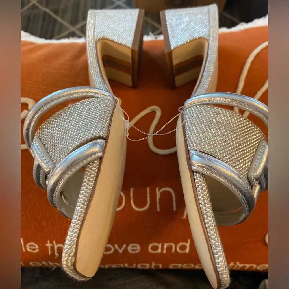 NWT Sam Edelman Women’s Waylon Block-Heel Slide Sandals - Picture 14 of 16